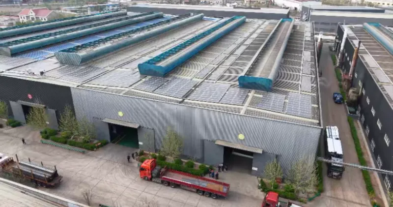 Pre-galvanized round steel tubing storage warehouse for scaffolding supply
